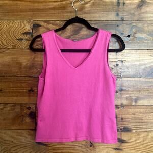 Ann Taylor pink soft sweater tank size Medium
